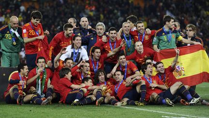 &nbsp; (L'Espagne remporte en Afrique du Sud sa première Coupe du Monde © Reuters/Dylan Martinez)