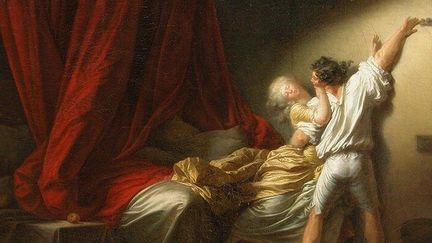 L'oeuvre "Le Verrou" de Fragonard présentée au Louvre-Lens dans le cadre de l'exposition "Amour". Viol ou scène de passion, le débat est lancé. 
 (Musée du Louvre, dist. RMN-GP / Angèle Dequier)