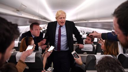 Le Premier ministre britannique Boris Johnson, le 9 décembre 2019. (BEN STANSALL / AFP)