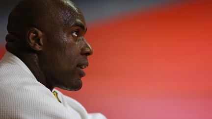 Teddy Riner à l'entrainement à un mois du début des Jeux olympiques de Tokyo.&nbsp; (THOMAS COEX / AFP)