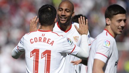 Joaquin Correa et Steven N'Zonzi (CRISTINA QUICLER / AFP)