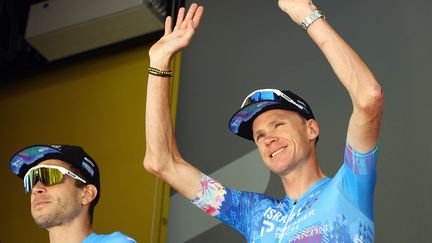 Le quadruple vainqueur du Tour de France, Christopher Froome, le 15 juillet 2022, sur le Tour de France. (DAVID PINTENS / BELGA MAG)