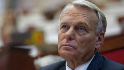 Le Premier ministre, Jean-Marc Ayrault, &agrave; la Conf&eacute;rence environnementale, &agrave; Paris, le 21 septembre 2013.&nbsp; (THOMAS SAMSON / AFP)