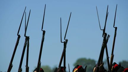 &nbsp; (Reconstitution de la bataille de Waterloo en 2005©MAXPPP)