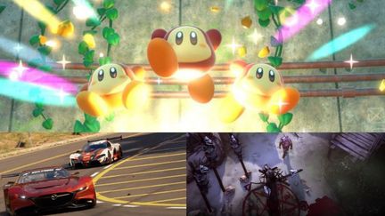 En&nbsp;mars, "Kirby et le Monde oublié", "Gran Turismo 7" et "Weird West" débarquent. (NINTENDO / SONY / DEVOLVER DIGITAL)