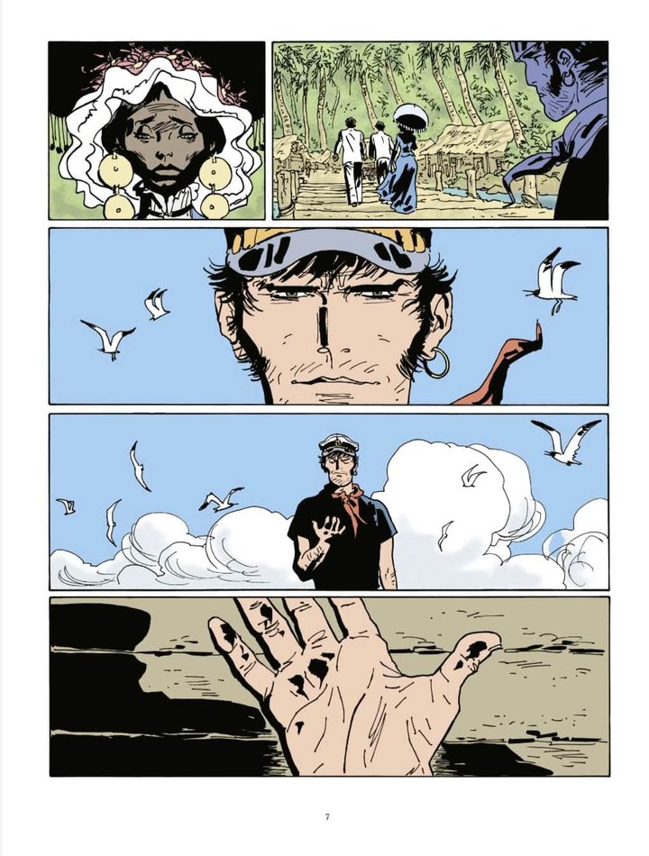 Extrait de "Corto Maltese. La Ligne de vie" de Juan Díaz Canales et Rubén Pellejero. (EDITIONS CASTERMAN)