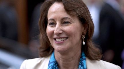 Ségolène Royal quitte le QG du président élu, à Paris, le 9 mai 2012. (AFP - Fred Dufour)