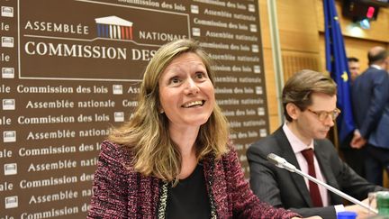 La députée LREM Yaël Braun-Pivet lors d'une commission à l'Assemblée nationale le 25 juillet 2018.&nbsp; (GERARD JULIEN / AFP)