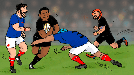 C'est le début de la Coupe du monde de rugby et elle a lieu en France ! ((ZELDA ZONK / ASTRAPI / BAYARD PRESSE))