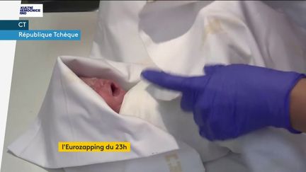 Le bébé tchèque, né d'une mère dans&nbsp;un coma dépassé, se porte bien (FRANCEINFO)