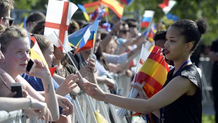 La "fan zone" de Paris a ouvert ses portes, jeudi 9 juin 2016, à l'occasion d'une soirée de concerts. (ALAIN JOCARD / AFP)