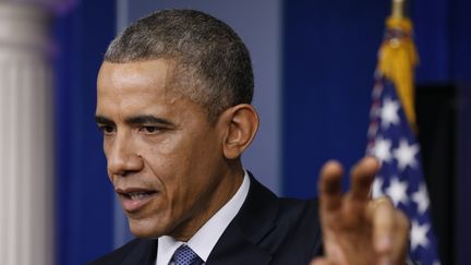 Le pr&eacute;sident am&eacute;ricain Barack Obama s'exprime lors d'une conf&eacute;rence de presse &agrave; la Maison Blanche de Washington (Etats-Unis), vendredi 19 d&eacute;cembre 2014. (KEVIN LAMARQUE / REUTERS)