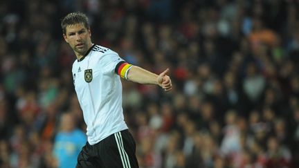 L'international allemand Thomas Hitzlsperger, lors du match Danemark-Allemagne &agrave; Copenhague (Danemark), le 11 ao&ucirc;t 2010. (  MAXPPP)