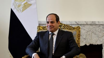 Le président égyptien al-Sissi, le 15 novembre 2023. (KHALED DESOUKI / AFP)