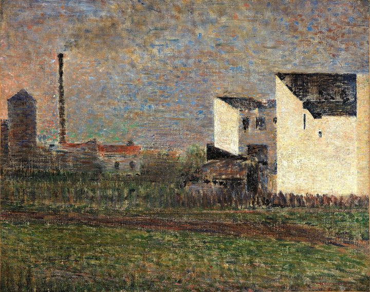 Georges Seurat, "La Banlieue", vers 1882, Donation Pierre et Denise Lévy, 1976 Troyes, musée d’Art moderne, collections nationales Pierre et Denise Lévy (Photo © Laurent Lecat)