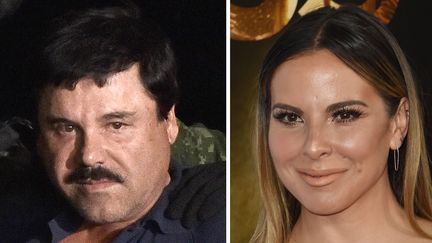 Le baron de la drogue Joaquín&nbsp;Guzman et l'actrice mexicaine Kate Del Castillo. (AFP)