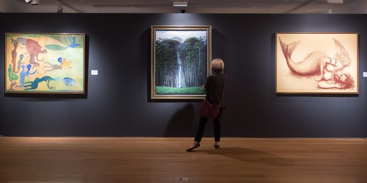 Exposition des oeuvres d'art latino-américain avant la vente qui a eu lieu chez Christie's, à New York, les 22 et 23 novembre 2016.
 (Bryan R. Smith / AFP)