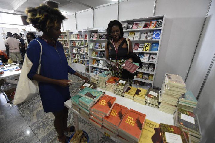 Au Festival Ake des arts et du livre à Abeokuta (sud-ouest du Nigeria) le 17 novembre 2017. (PIUS UTOMI EKPEI / AFP)