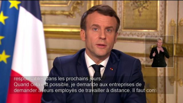 Coronavirus : Emmanuel Macron demande l'intensification du télétravail