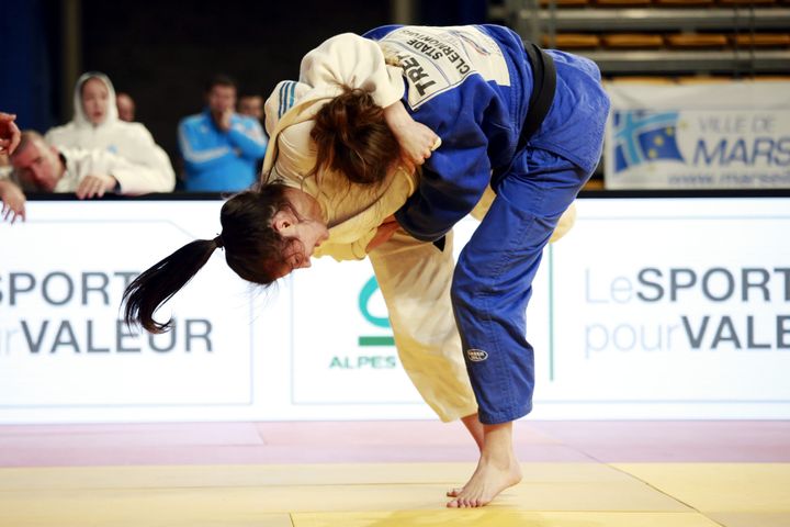 Marina Olarte a dû arrêter sa carrière de judokate il y a quatre ans, après avoir subie la commotion cérébrale de trop.&nbsp; (LAUNETTE FLORIAN / MAXPPP)