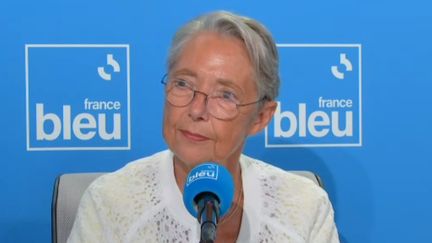 Elisabeth Borne invitée de l'émission "Ma France" sur France Bleu le mercredi 23 août 2023. (FRANCE BLEU / RADIOFRANCE)