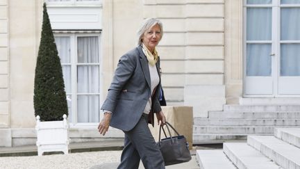 La secrétaire d'Etat chargée des personnes handicapées, Sophie Cluzel, le 25 avril 2019 à l'Elysée, à Paris.&nbsp;&nbsp; (LAURE BOYER / HANS LUCAS / AFP)