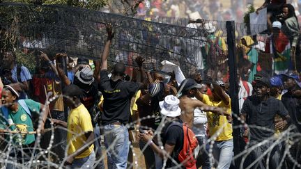  (Manifestation d'étudiants à Pretoria le 23 octobre 2015 © Sipa Press)