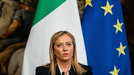 Giorgia Meloni, the President of the Italian Council, in Rome, November 10, 2022. (FRANCESCO FOTIA / AVALON / MAXPPP)