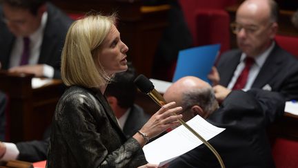 La secrétaire d'Etat aux personnes handicapées, Ségolène Neuville,&nbsp;à l'Assemblée nationale. (CHRISTOPHE ARCHAMBAULT / AFP)