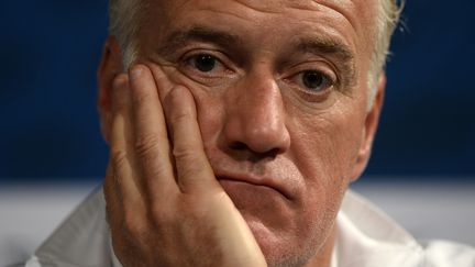 Le s&eacute;lectionneur des Bleus, Didier Deschamps, le 14 octobre 2013 &agrave; Saint-Denis.&nbsp; (FRANCK FIFE / AFP)