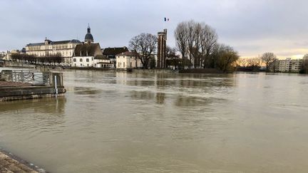 Le centre de Chalon-sur-Saône. (DAMIEN BOUTILLET / FRANCE 3 BOURGOGNE)