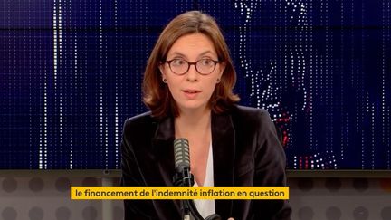 Amélie de Montchalin, ministre de la Transformation et de la Fonction publiques, invitée du 8h30 de franceinfo de samedi 23 octobre 2021. (FRANCEINFO / RADIOFRANCE)