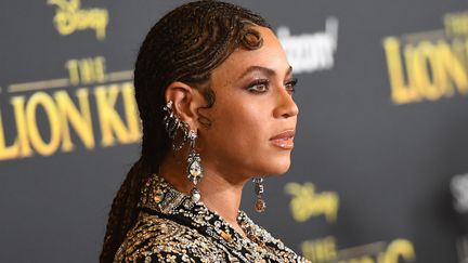 La chanteuse Beyonce lors de l'avant première du film "Le Roi lion", au Dolby theatre à Hollywood le 9 juillet 2019. (ROBYN BECK / AFP)