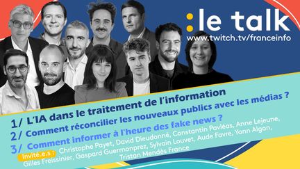 Les invité.es du Talk de franceinfo répondent en direct aux questions des viewers dans le tchat. (STEPHANIE BERLU / RADIO FRANCE)