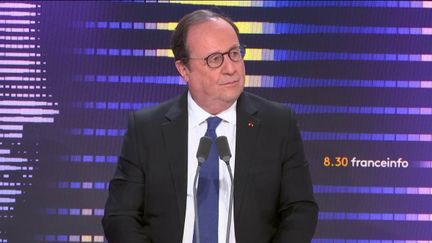 Former President of the Republic François Hollande, on franceinfo on February 7, 2024. (FRANCEINFO / RADIO FRANCE)