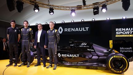 &nbsp; (Présentation de la nouvelle Formule 1 de Renault le 3 février 2016 © Maxppp)