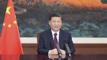 Le président chinois Xi Jinping, le 17 mars 2021. (LI XUEREN / XINHUA / AFP)