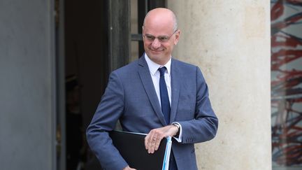 Le ministre de l'Education nationale, Jean-Michel Blanquer à l'Elysée, le 7 mai 2019. (LUDOVIC MARIN / AFP)