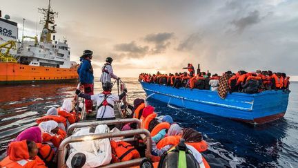 Migrants secourus en Méditerranée (AFP)