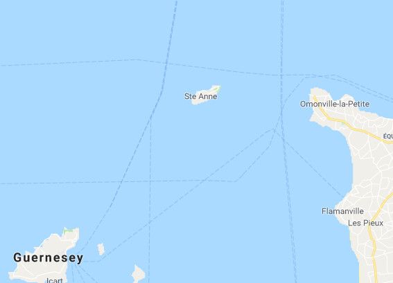 L'avion d'Emiliano Sala a disparu des radars au nord de l'île de Guernesey.&nbsp; (GOOGLE MAPS)