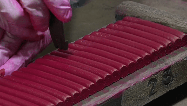 L'atelier de la Maison du pastel dans les Yvelines.
 (France 3 / Culturebox)