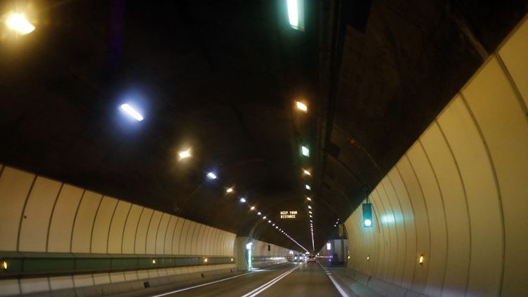 The Mont-Blanc tunnel, September 19, 2018. (FRED DE NOYELLE / PHOTONONSTOP / AFP)