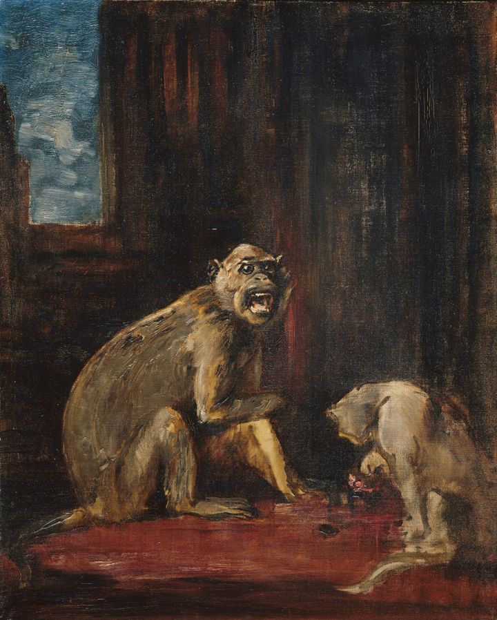 Bertrand et Raton, Gustave Moreau, Huile sur bois - H. 82 cm ; L. 65 cm, Paris, Musée Gustave Moreau, Cat. 743
 (RMN - GP / René - Gabriel Ojéda)