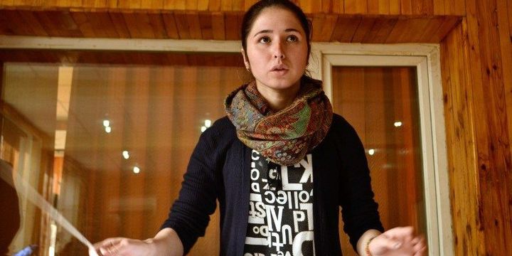 Negina  Khpalwak dirige l'orchestre afghan Zohra  
 (Mohammad Jawad / DPA)