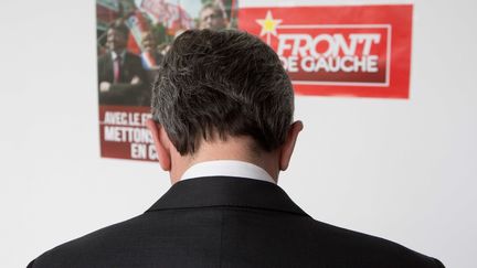 Jean-Luc M&eacute;lenchon durant un congr&egrave;s du Front de gauche &agrave; Vitry-sur-Seine (Val-de-Marne),&nbsp;le 18 septembre 2012. (REVELLI-BEAUMONT / SIPA)