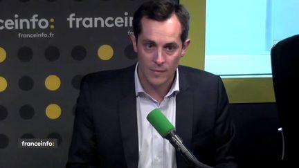 Nicolas Bay, vice-président du Front national, le 31 mai 2018 sur franceinfo (RADIO FRANCE / FRANCEINFO)