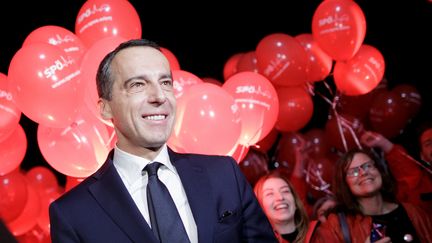 Christian Kern, chancelier social-démocrate, n'exclut pas une coalition avec l’extrême droite en Autriche. (GEORG HOCHMUTH / APA)