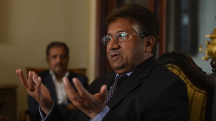 L'ex-pr&eacute;sident pakistanais Pervez Musharraf, le 29 d&eacute;cembre 2013, &agrave; Islamabad (Pakistan). (FAROOQ NAEEM / AFP)