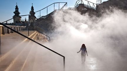 Fugiko Nakaya, Métamorphose urbaine installée dans le cadre de FANTASTIC, esplanade François Mitterrand - Lille
 (DR / Lille3000)