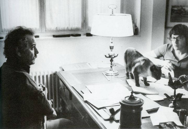 Joël Favreau et Georges Brassens chez Brassens
 (DR Editions de l&#039;Archipel)